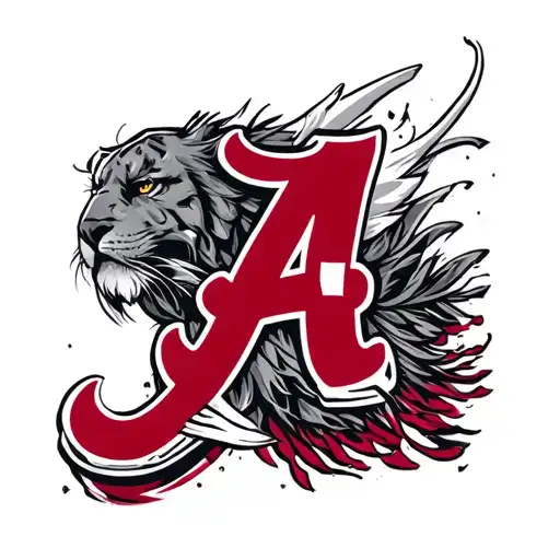 Alabama crimson tide tattoo design idea