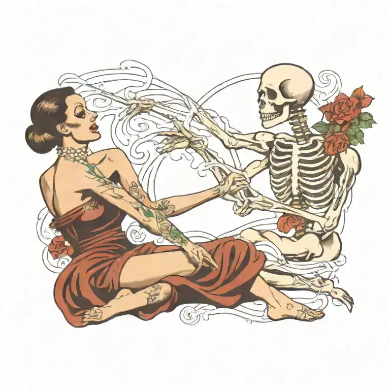 dance of death  tattoo design idea