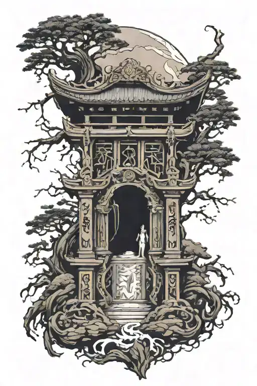 Gate of Moria, with ‘family and loyalty’ in elven script tattoo design idea