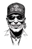 Gangster Chicano tattoo design idea
