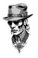 Gangster Chicano tattoo design idea