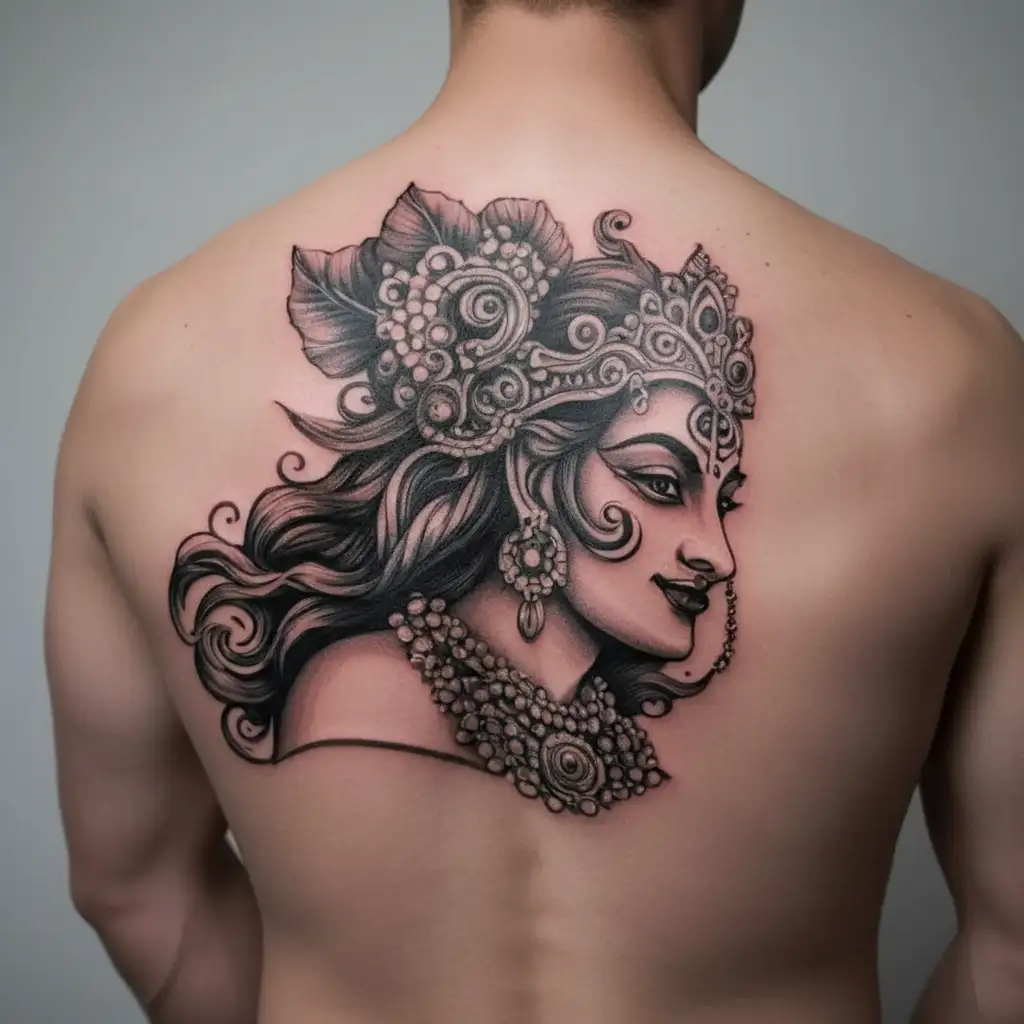Krishna tattoo design idea