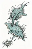 sting ray tattoo design idea