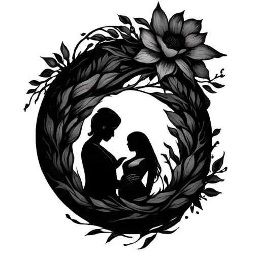 years of infertility journey and making peace tattoo design idea