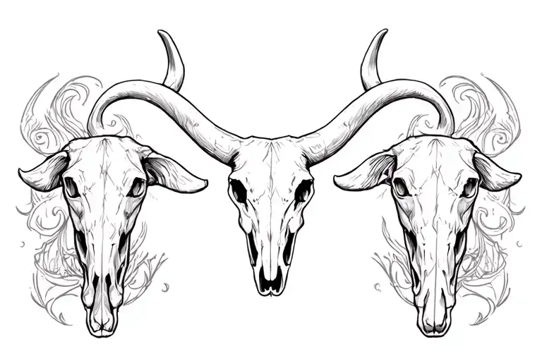 It’s a zach Bryan county inspired tattoo about my dog, it has a longhorn skull in the middle maybe with something on the tattoo design idea