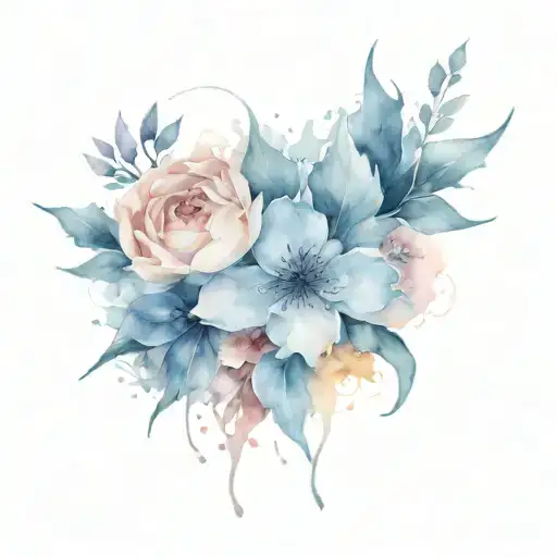 loss and grief chaos ink tattoo design idea