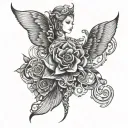 equanimity tattoo design idea