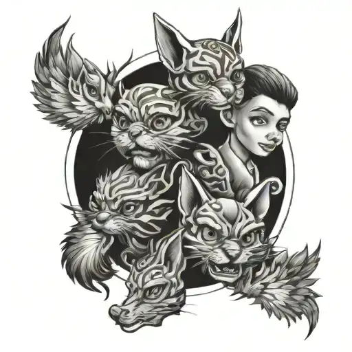 Grandkids tattoo design idea