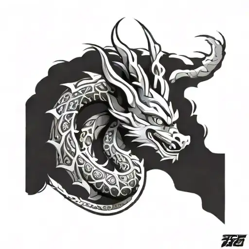 maori patterns gohan dragon ball z tattoo design idea