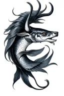 Pisces Taurus tattoo design idea