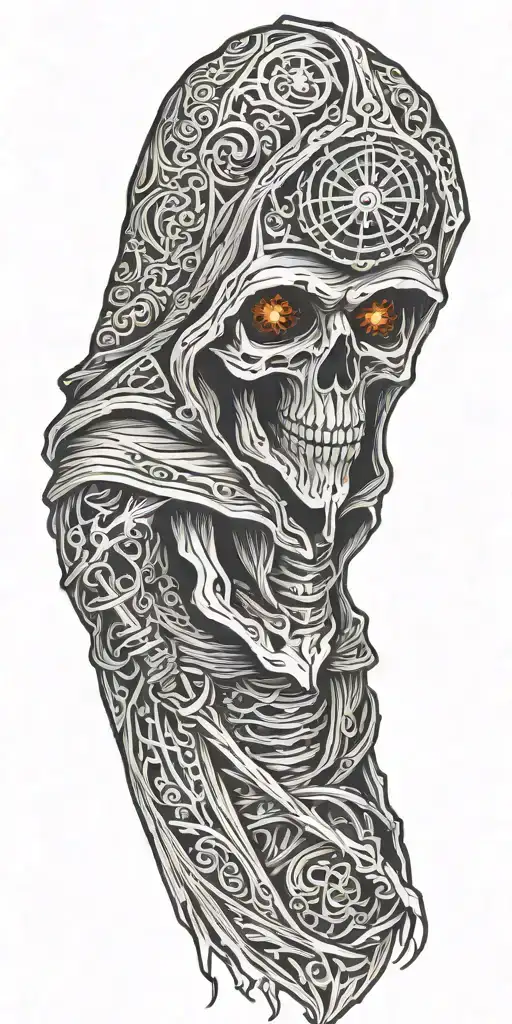 grim reaper tattoo design idea
