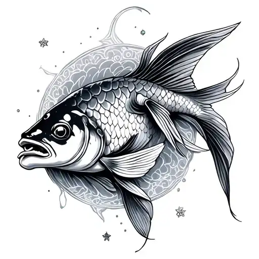 Pisces And Cancer tattoo design idea