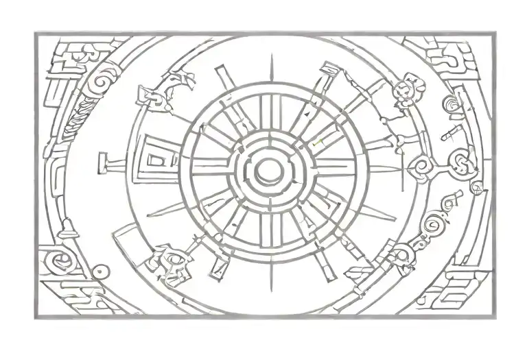 mayan calendar tattoo design idea