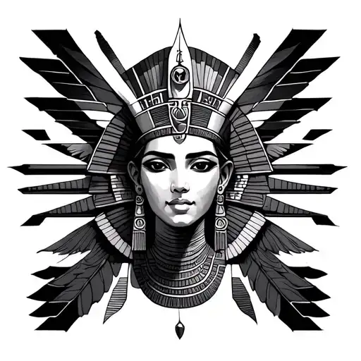 esotiric mystical ancient egypt cimetry tattoo 369 revange astrology tattoo design idea