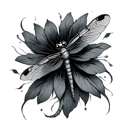 Dragonfly tattoo design idea
