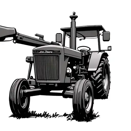 Lever Action Rifle,John Deere tractor,Divorced,only child, tattoo design idea