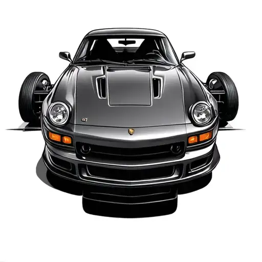 many sports cars tattoo design idea