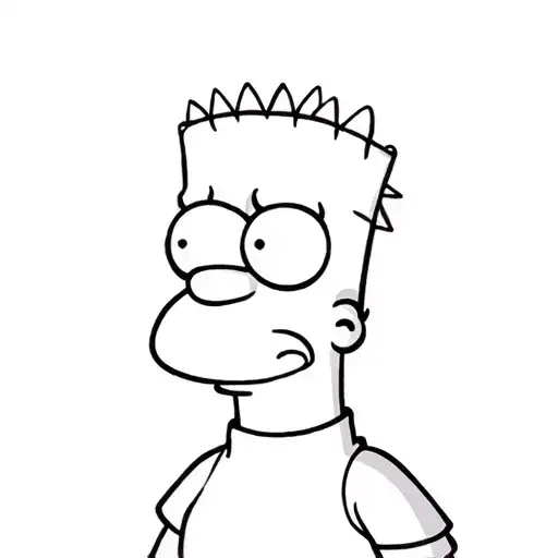 Bart Simpson tattoo design idea