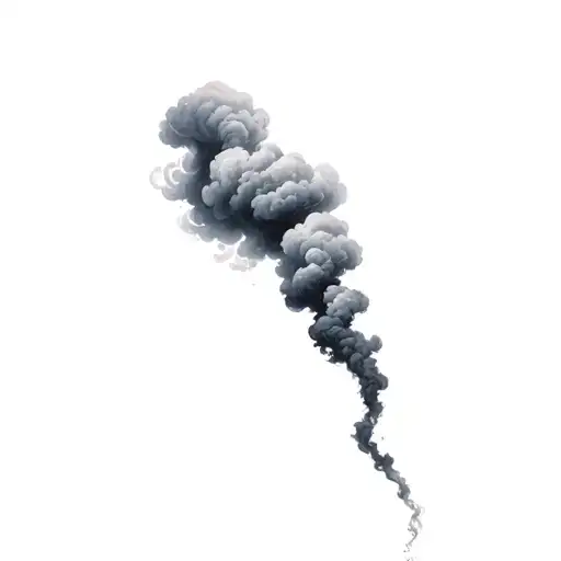 Filler Clouds and Smoke tattoo design idea