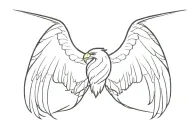 eagle wings tattoo design idea