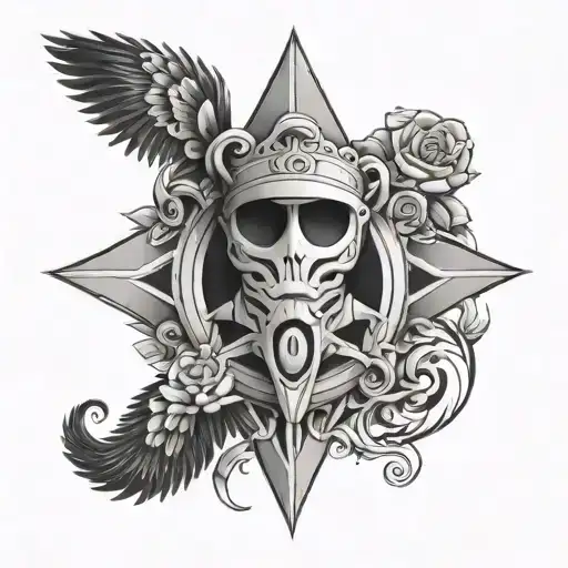 This tattoo design is a powerful representation of leadership, family, and fearlessness, blending symbolism with strikin tattoo design idea