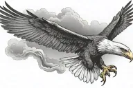 eagle soaring tattoo design idea