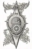 vegisvir viking compass tattoo design idea