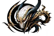 Warframe Sevagoth tattoo design idea