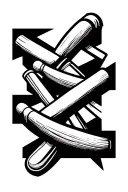 cricket stumps tattoo design idea