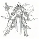 abyss watchers dark souls video game tattoo design idea