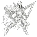 abyss watchers dark souls video game tattoo design idea