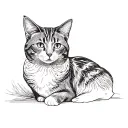 a cat tattoo design idea