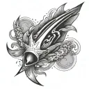 comet tattoo design idea