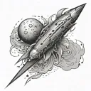 comet tattoo design idea