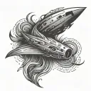 comet tattoo design idea