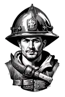 St Florian firefighter tattoo design idea