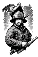 St Florian firefighter tattoo design idea