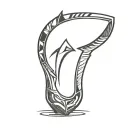 a beautiful combination of elements from the reality tv shoe 'survivor' and the mighty morphin power rangers   tattoo design idea