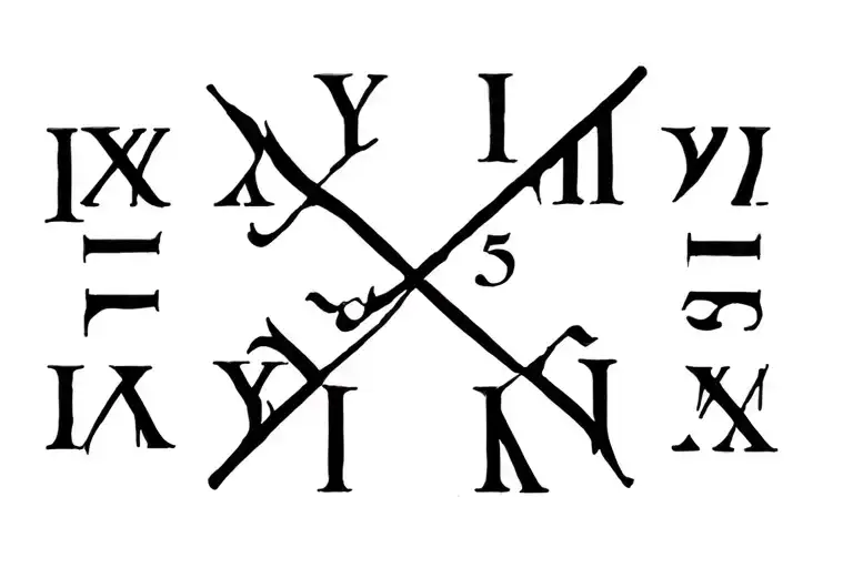 roman numerals for May 5, 2020 tattoo design idea