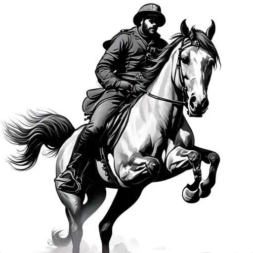 Cavalry tattoo design idea