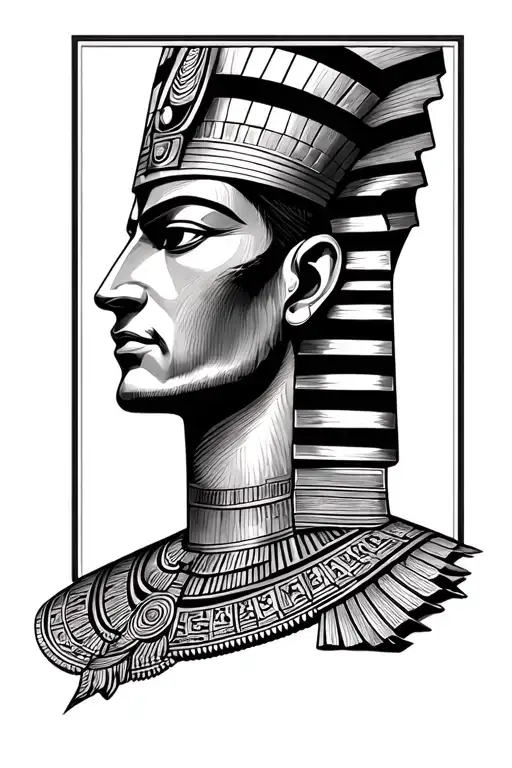 egypt god osiris tattoo design idea