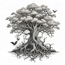 Poison Tree tattoo design idea