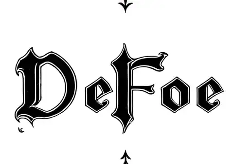 "DeFoe" tattoo design idea