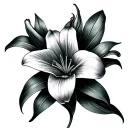 Lily And Tulip tattoo design idea