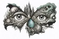 word perspective tattoo design idea