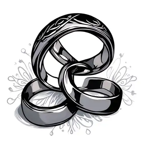 Couple Ring tattoo design idea