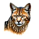 lynx tattoo design idea