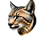 lynx tattoo design idea