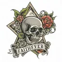 faithful forever tattoo design idea