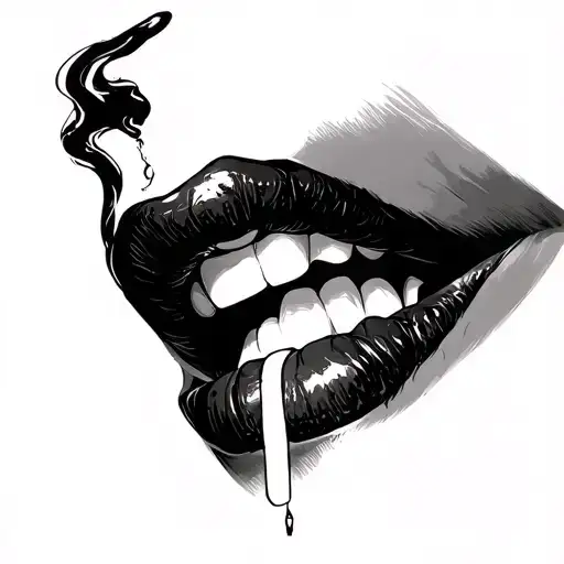 smokin slut before fuck tattoo design idea